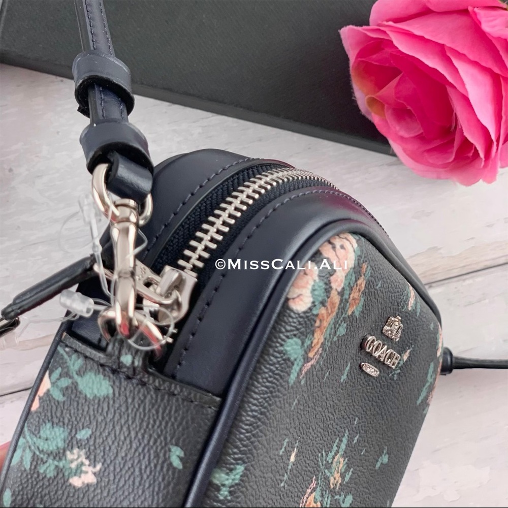 NWT COACH Rose Bouquet Convertible Belt Bag + Card Case Set - Picture 4 of 16